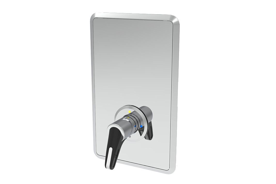Aquablend® Health Point of Use TMV with Four Way Mixer - Front of Wall Component - Wellbeing Handle