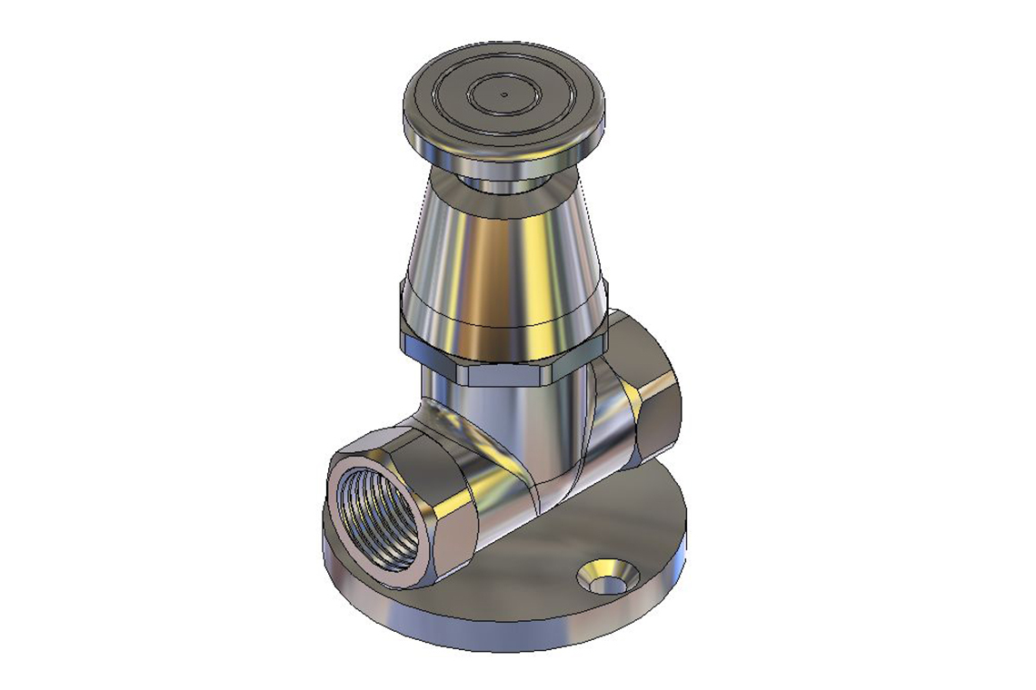 Foot Operated Stop Tap 90 Degree Female & Female 15mm