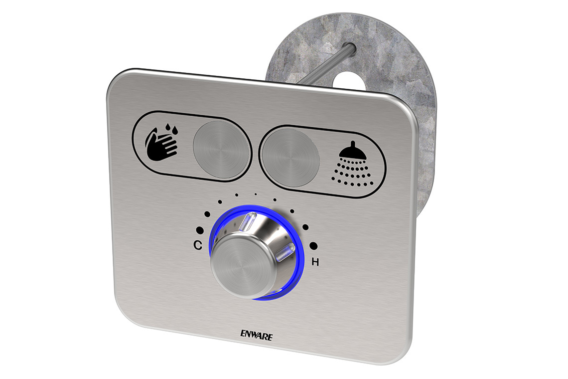 The Custodian 2-ButtonBasin or Shower Control Panel