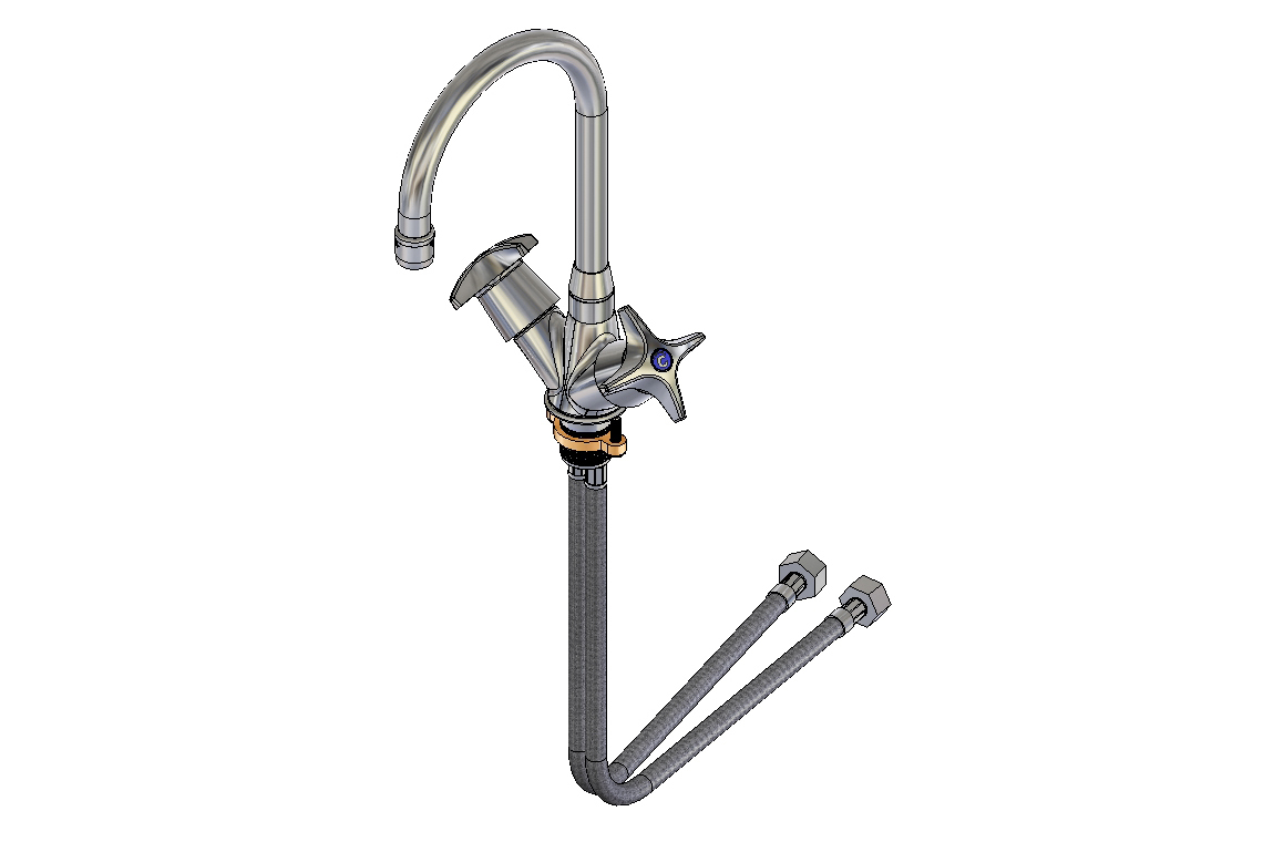 Concealed Spindle Dual Mixer With SP020 Spout