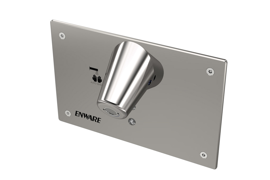 Wall Mounted Sensor Tap - Hands-Free - Active Sense with Custodian® Basin Outlet