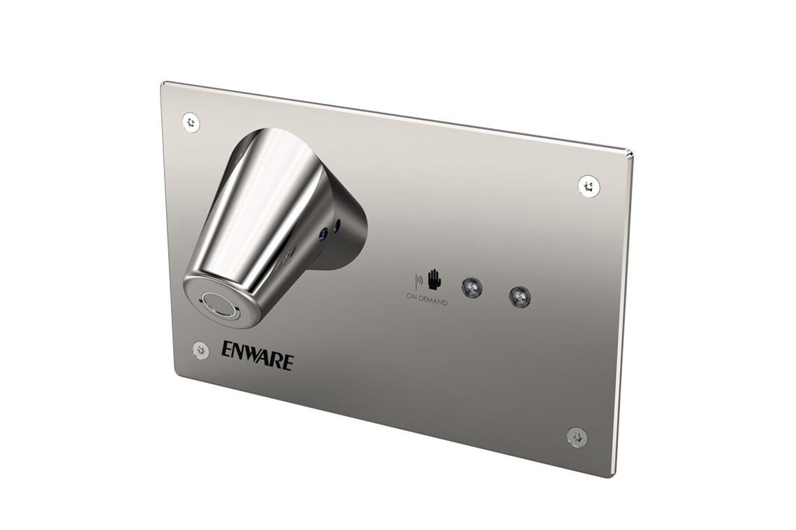 Wall Mounted Sensor Tap - Hands-Free On / Off Demand Sensor with Custodian® Basin Outlet