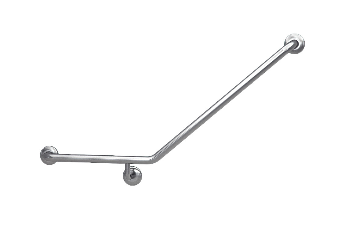 Wellbeing Ambulant Grab Rail 450 x 700mm 40° Bend - Left Hand
