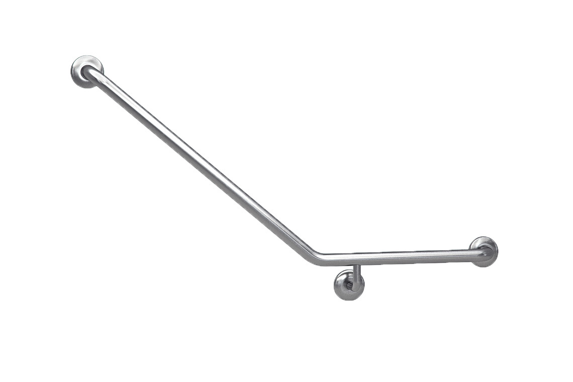Wellbeing Ambulant Grab Rail 450 x 700mm 40° Bend – Right Hand