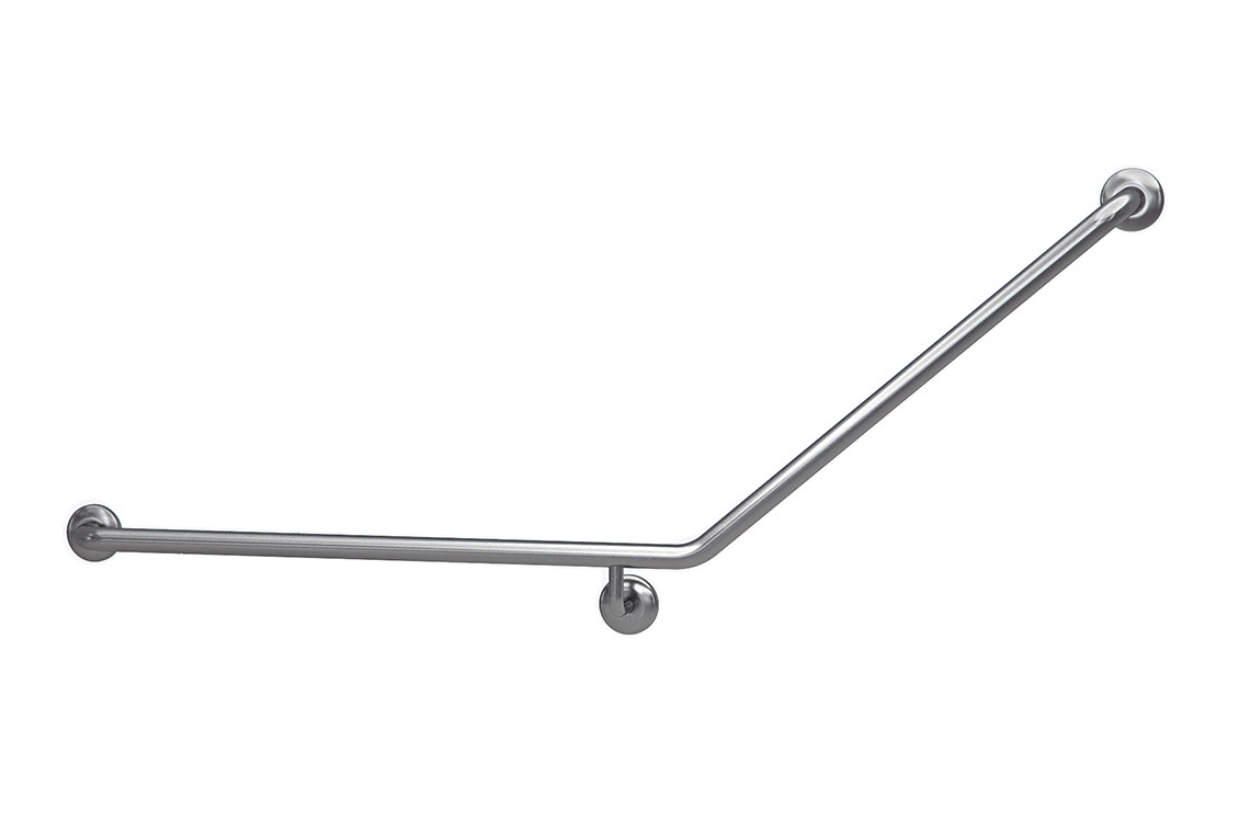 Wellbeing Accessible Toilet Grab Rail with 40° Bend - Left Hand