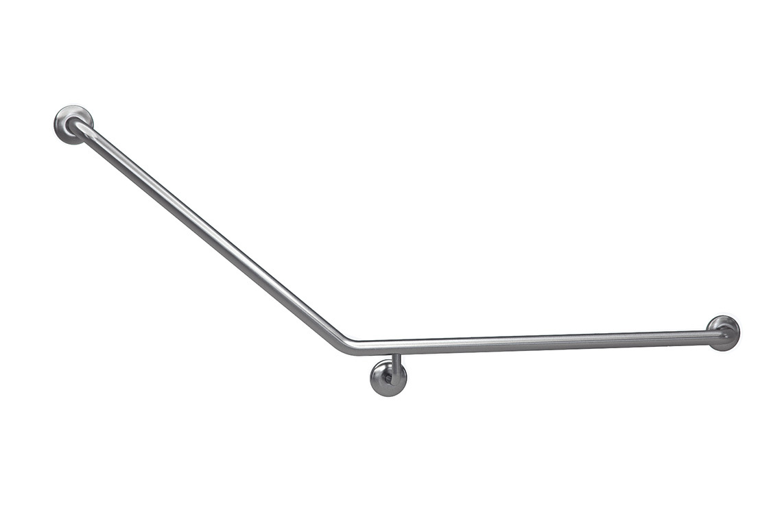 Wellbeing Accessible Toilet Grab Rail with 40° Bend - Right Hand