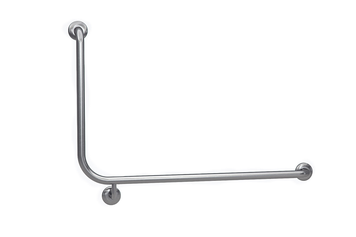 Wellbeing Bariatric Accessible Toilet Grab Rail with 90° Bend - Right Hand