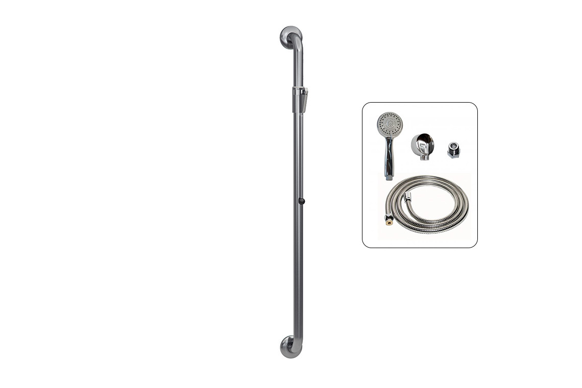 Wellbeing 1040mm Straight Grab Rail Shower Kit