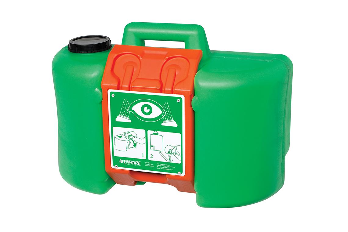 Portable Gravity Operated Eye Wash