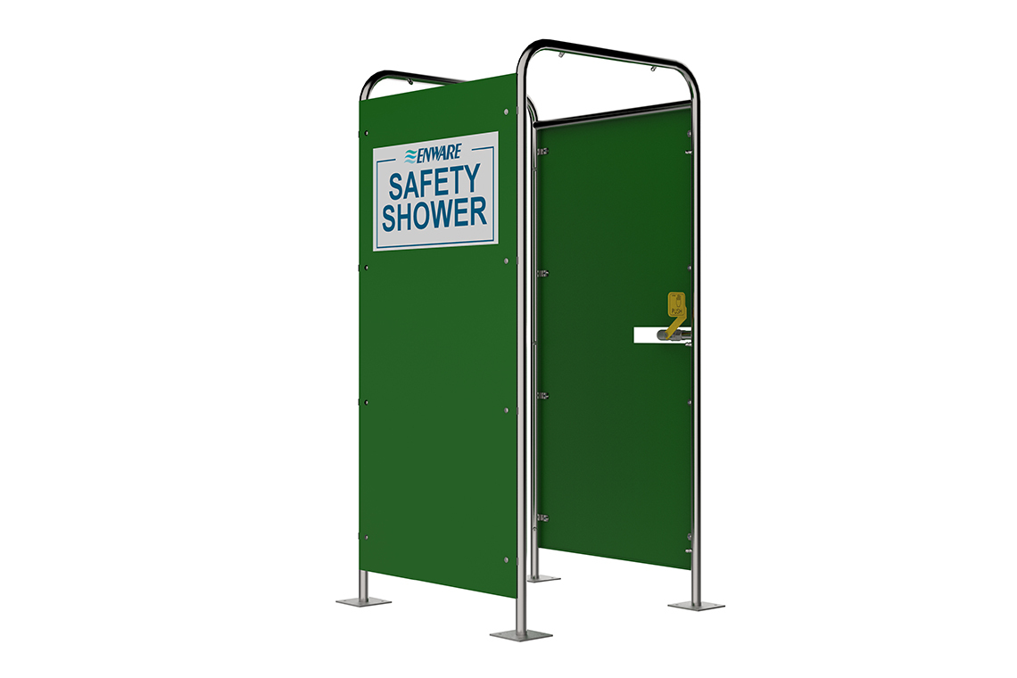 Free Standing Hand Operated Multi-Spray Shower - 16 Spray with 2 Side Panels - Walk-Through