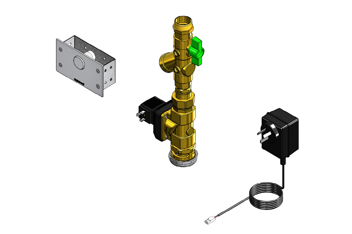 Touch-Activated Single Flush WC Flushing System - Duct Access