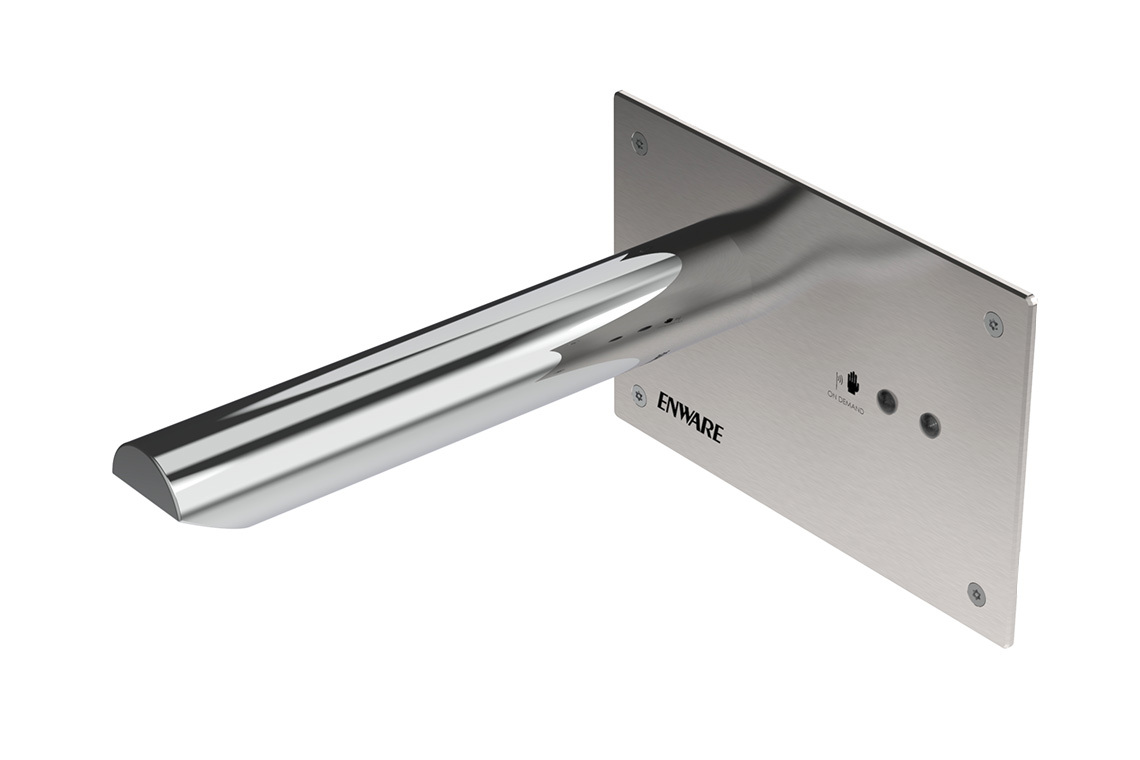 Wall Mounted Sensor Tap - Hands-Free On / Off Demand Sensor with 250mm Spout