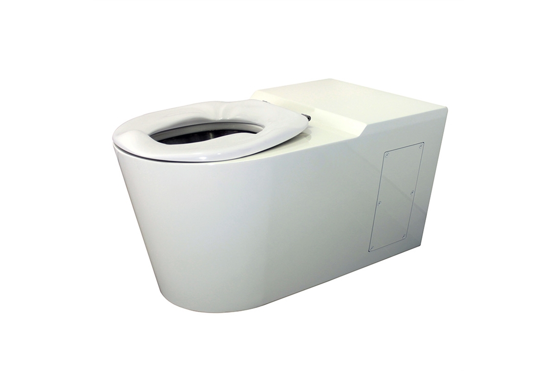 White Bariatric WC Pan and Toilet Seat (no lid)