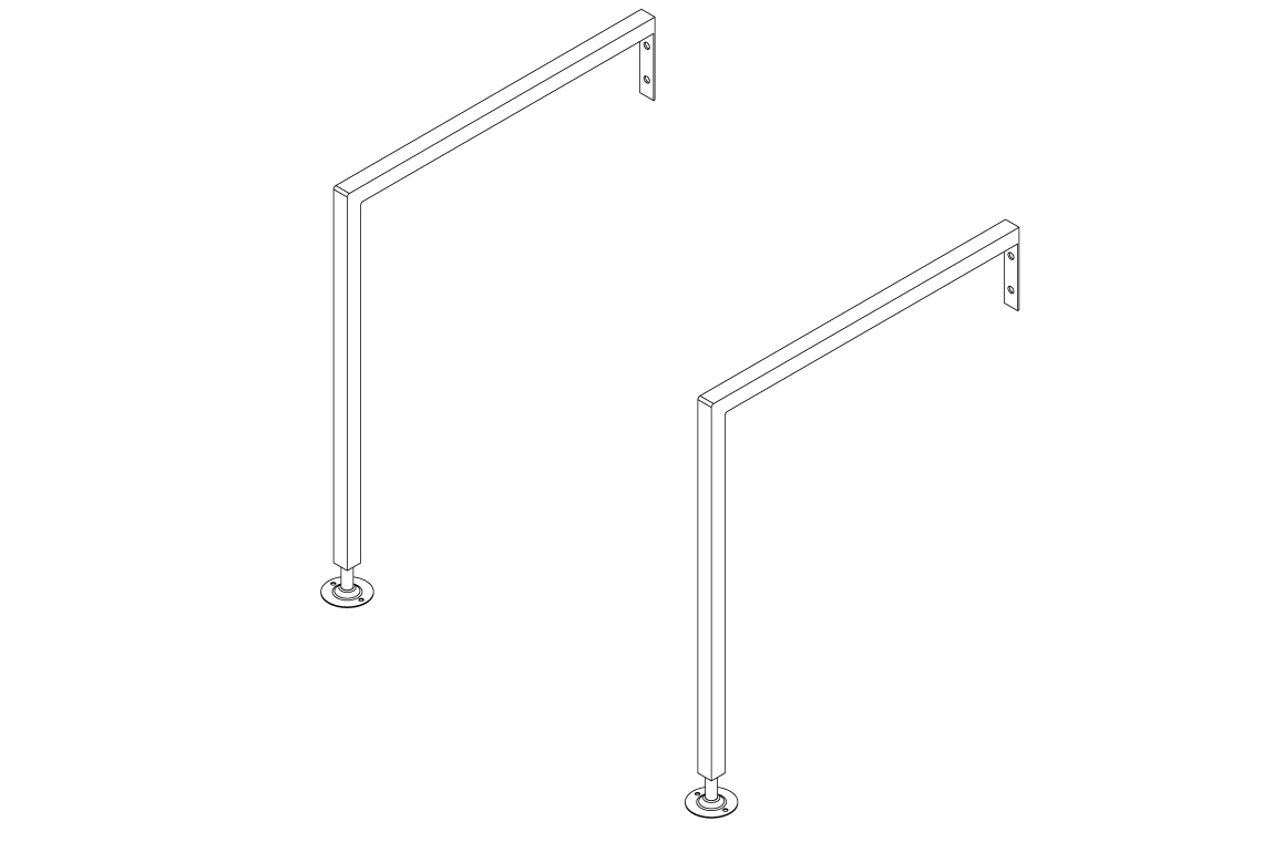 Legs for Cleaners Sink