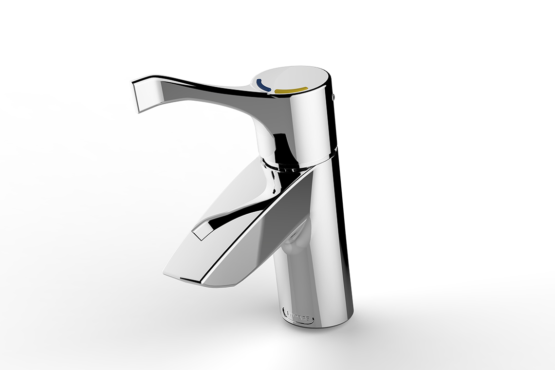 Aquablend: SQX - Thermostatic Basin Mixer - 100mm Lever Handle (8Lpm/6Lpm/5Lpm)