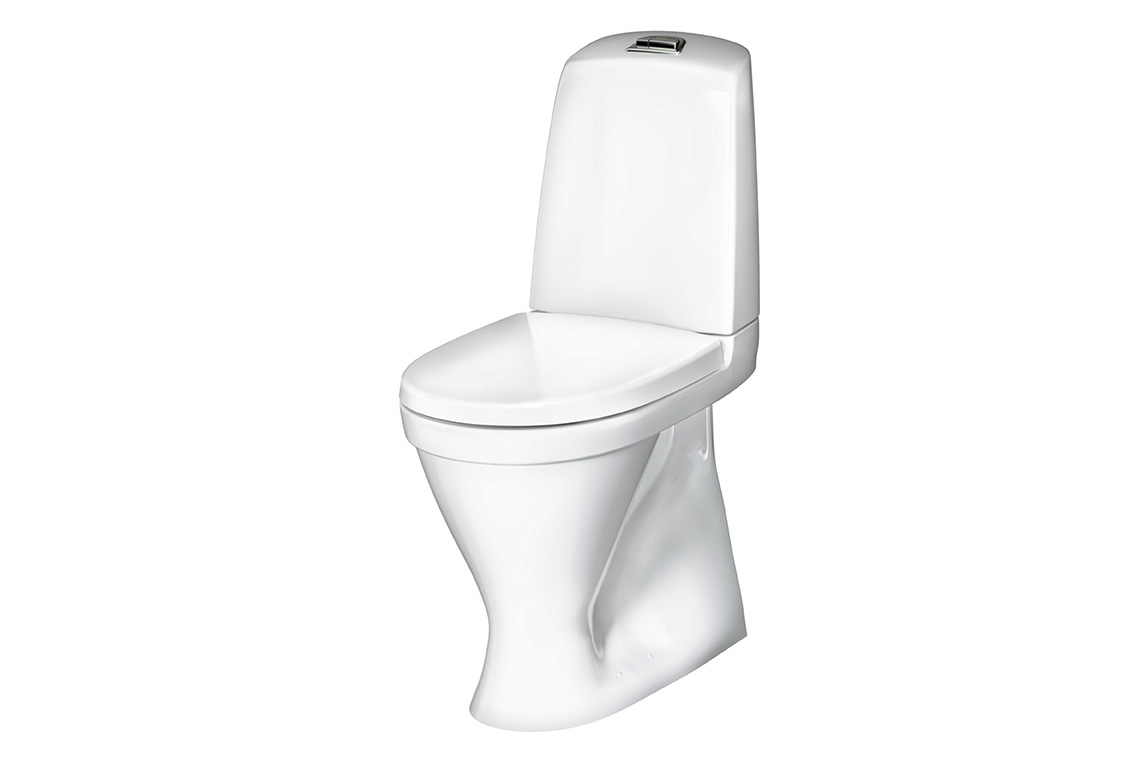 Care 700 Series Toilet S-Trap Raised Height with White Soft Close Seat