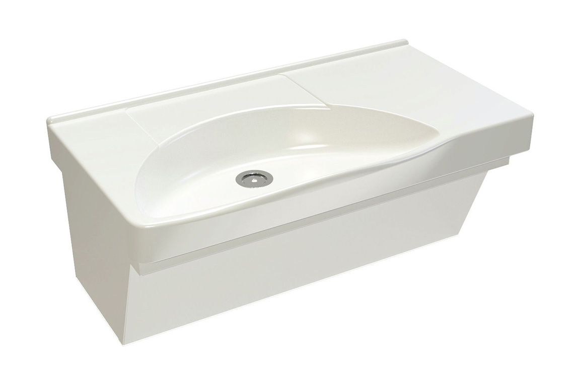 Lutana: 770 Basin Mental Health Kit (LH Bowl), Basin, Shroud, Waste & P-Trap