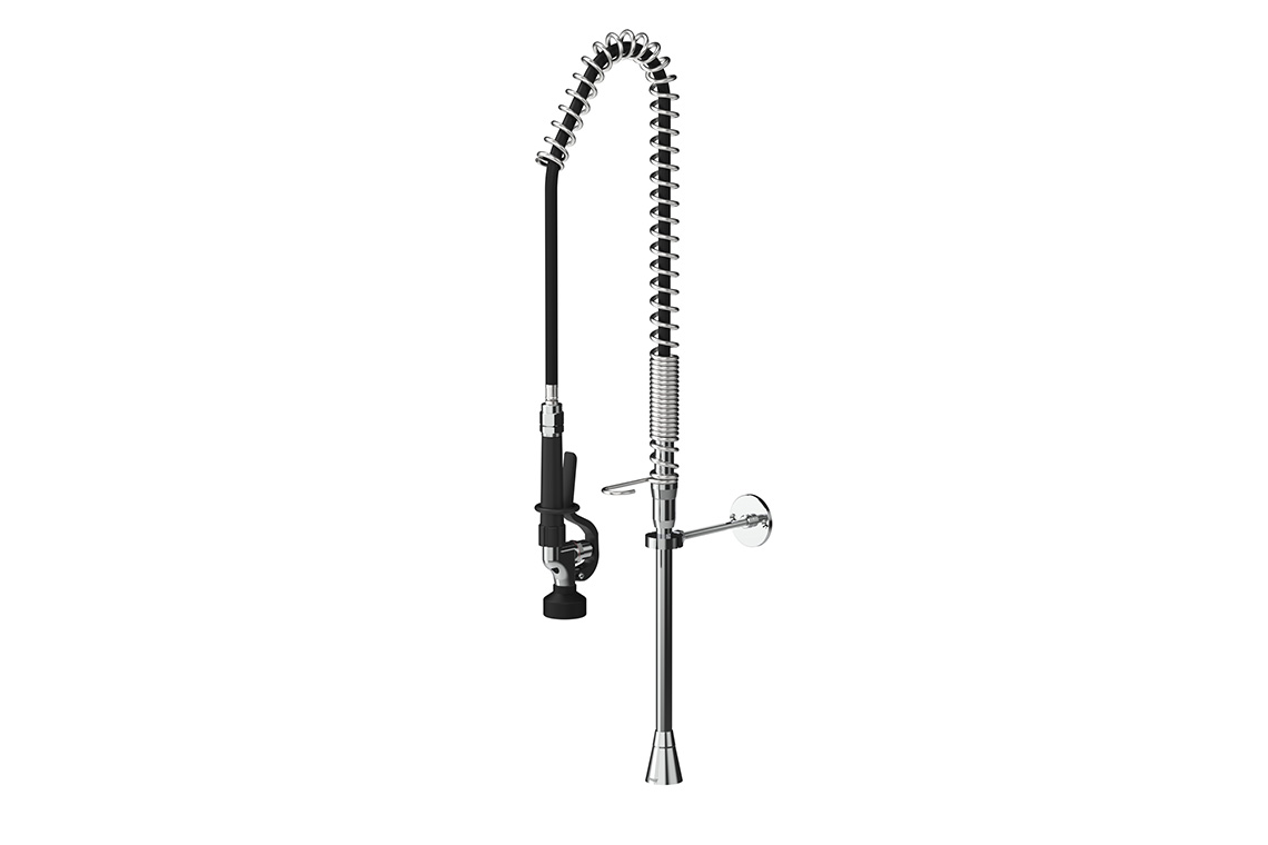 Food Service: Ultra Rinse Hob Mounted Riser Assembly - Spring Return