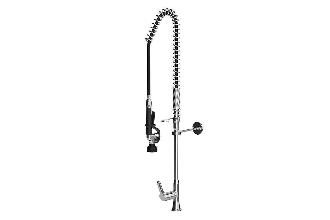 Food Service: Ultra Rinse Hob Mounted Pre-Rinse Unit - Single Control Pre-Mix Assembly