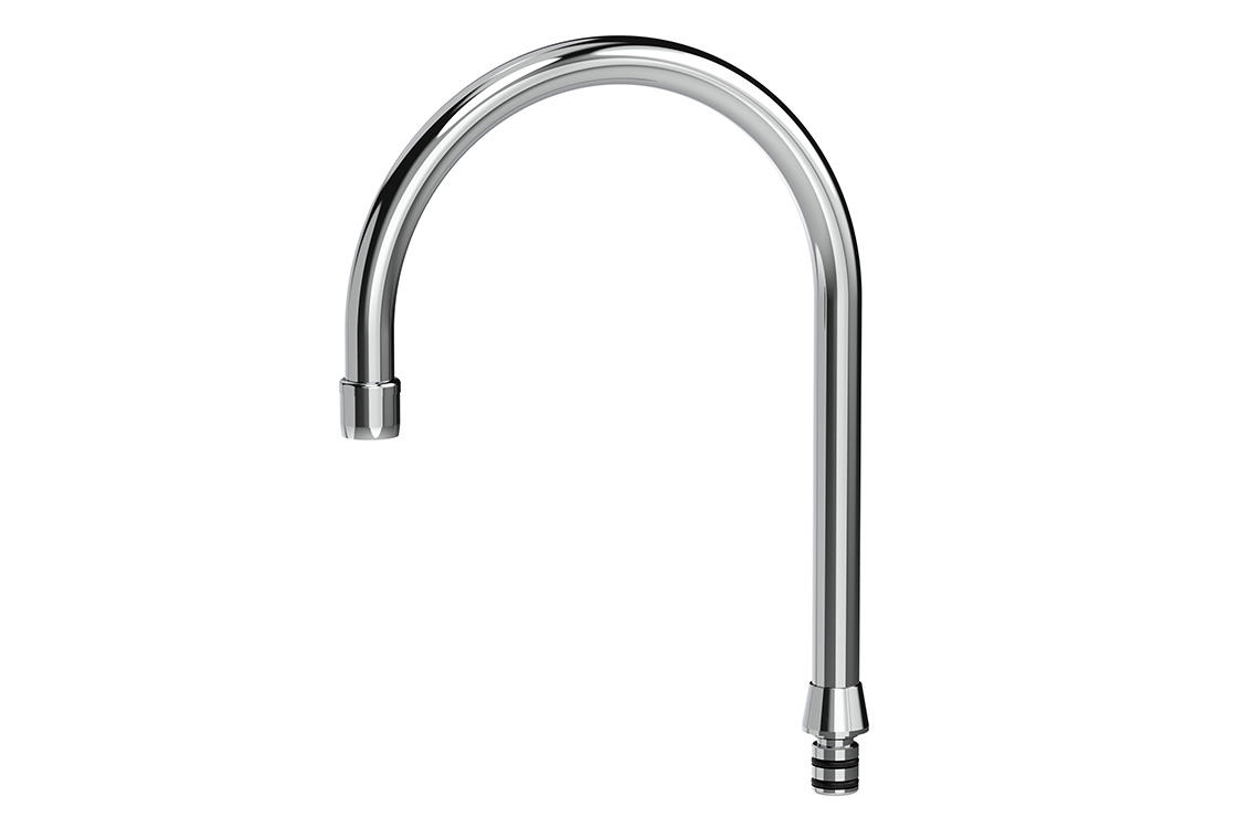 Spare Parts: Curved Outlet Aerated - 200mm - 135mm Height