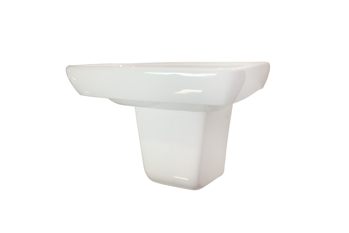 Enware: Mental Health Kit - 600mm Rectangular Basin, Shroud, Waste & P-Trap