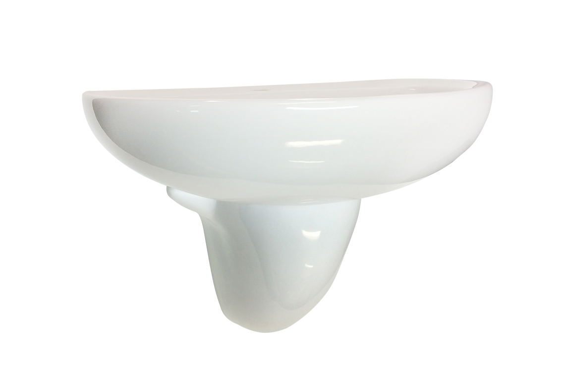 Enware: Mental Health Kit - 600mm D-Shape Basin, Shroud, Waste and P-Trap