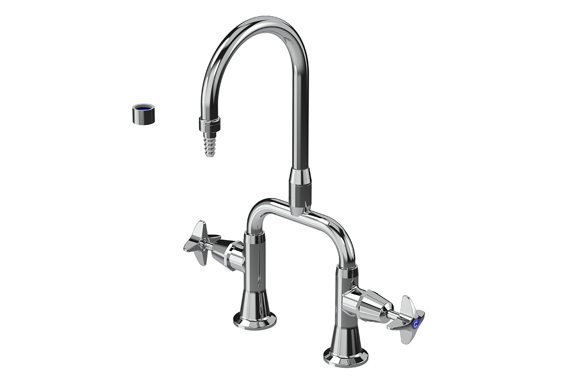 School Pattern Type 13 Laboratory Mixing Set With Swivel Outlet