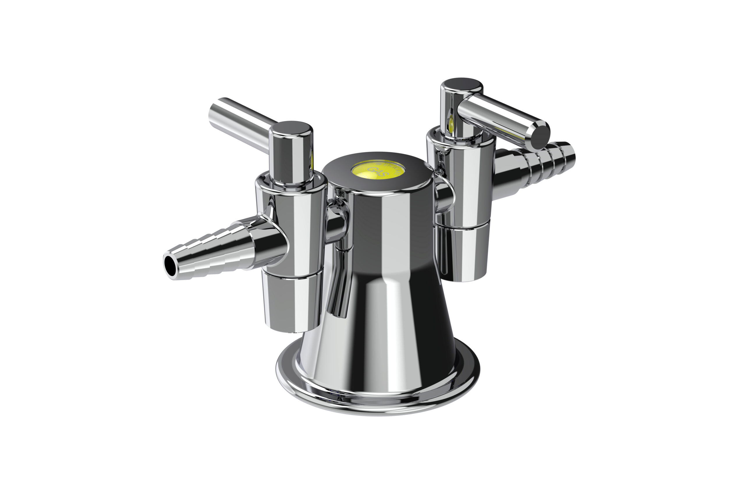 Type 39 - 2 Way Gas Turret 180 Degree - MI 15mm 7kPa - Tapered Plug Taps