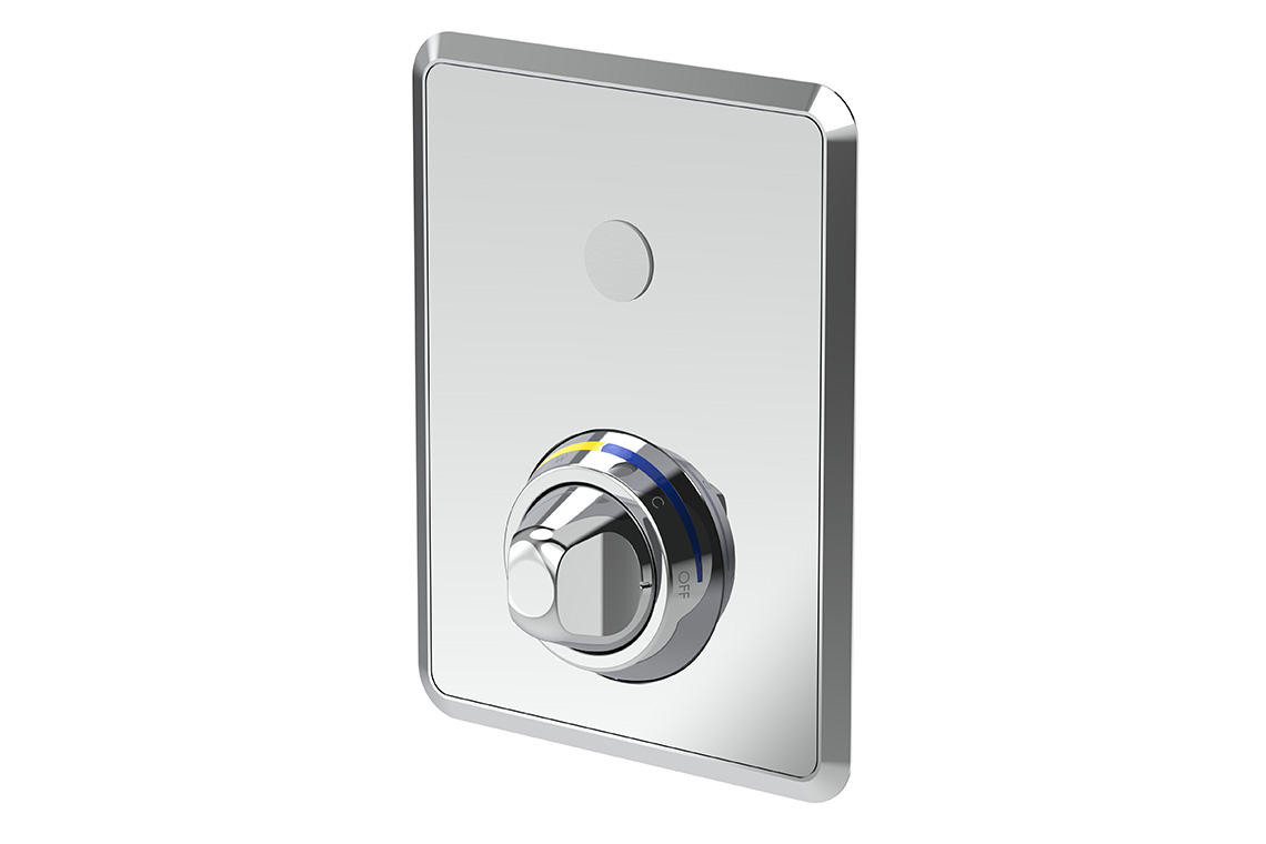 Restore Mental Health Wall Mixer with Piezo Touch Time Flow - Front-of-Wall Assembly