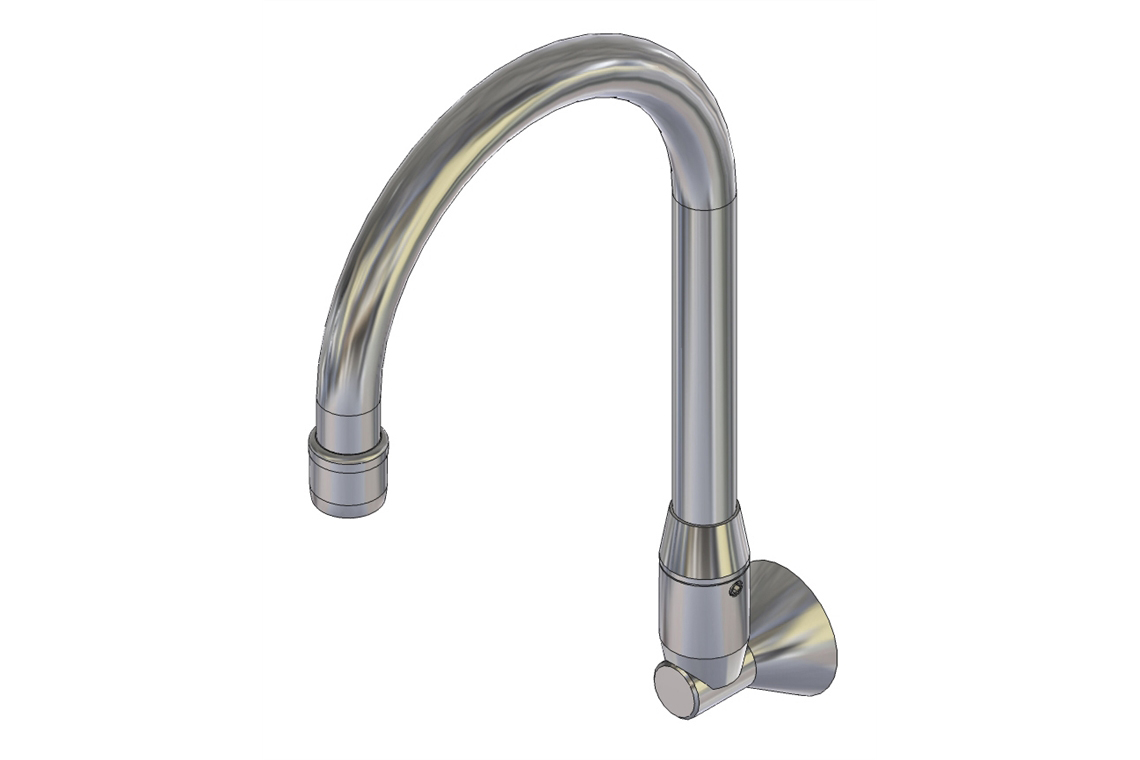 Wall Mounted: Curved Spout (Swivel/Restricted/185mm/235mm)