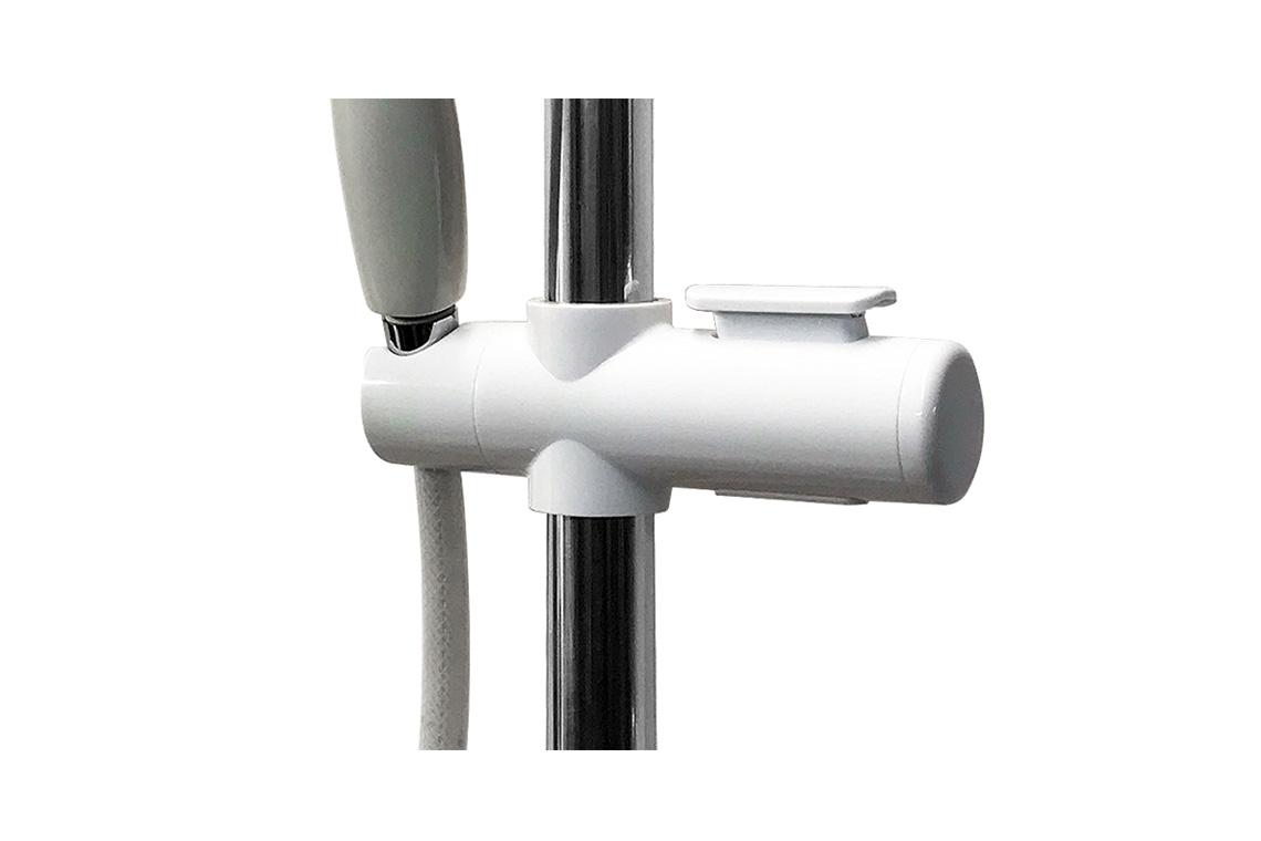 SHOWER HEAD HOLDER/SLIDER WHITE RH
