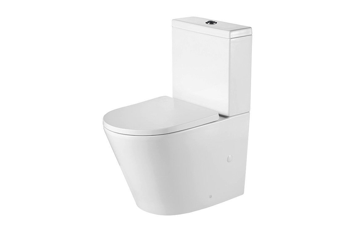 Enware Wellbeing Close Coupled Wall Faced Toilet Suite - Standard Height