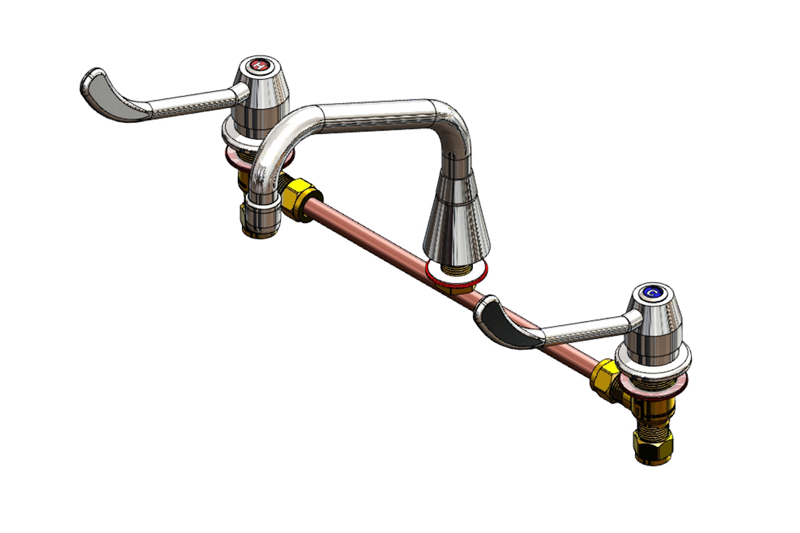 Lever Action Sink Set with SP010 Spout