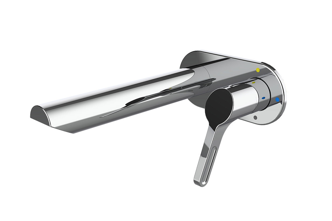 LEVA Sequential In-Wall Basin Mixer with 230mm Spout