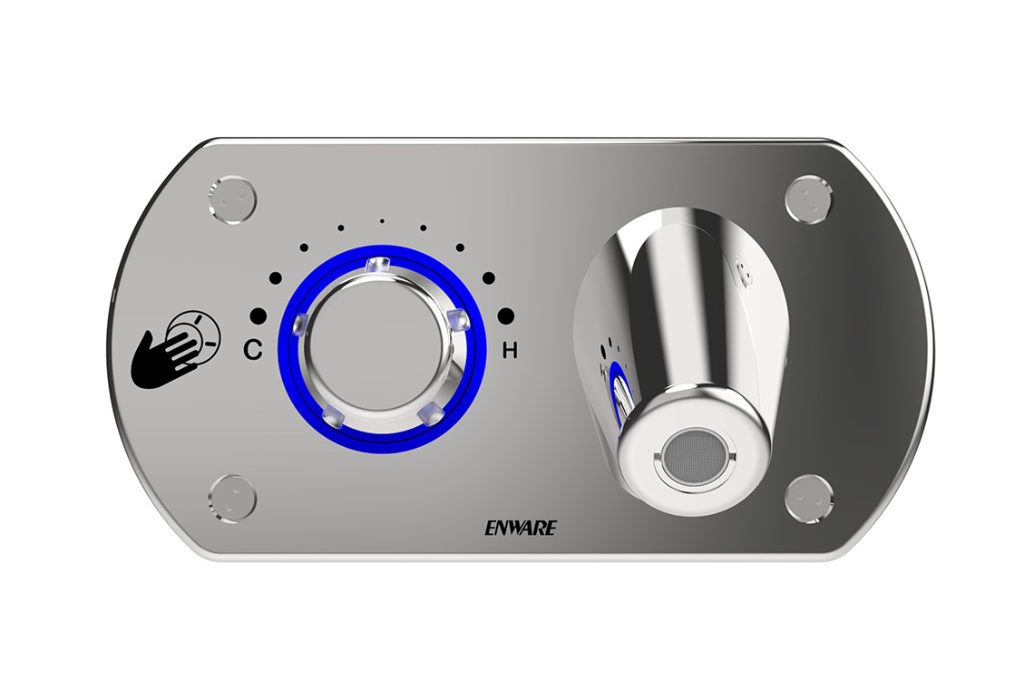 Restore Wall Basin Mixer Control Panel with Outlet