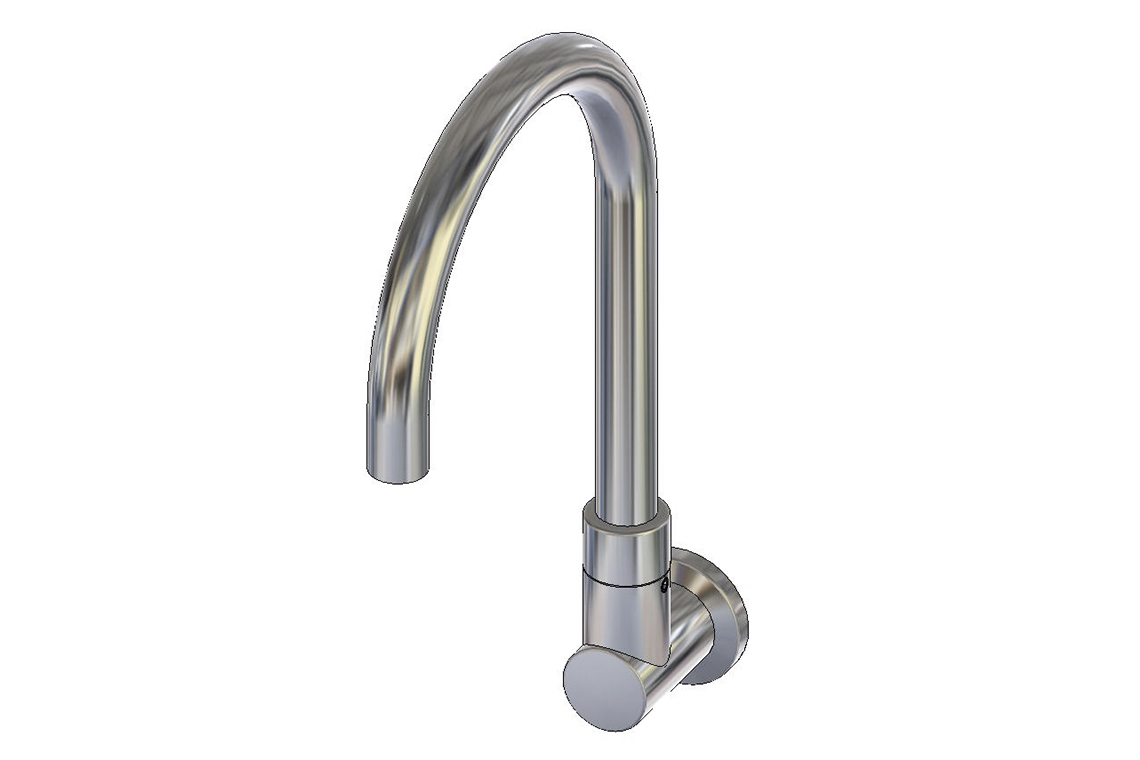 Cache Wall Mounted Curved Spout