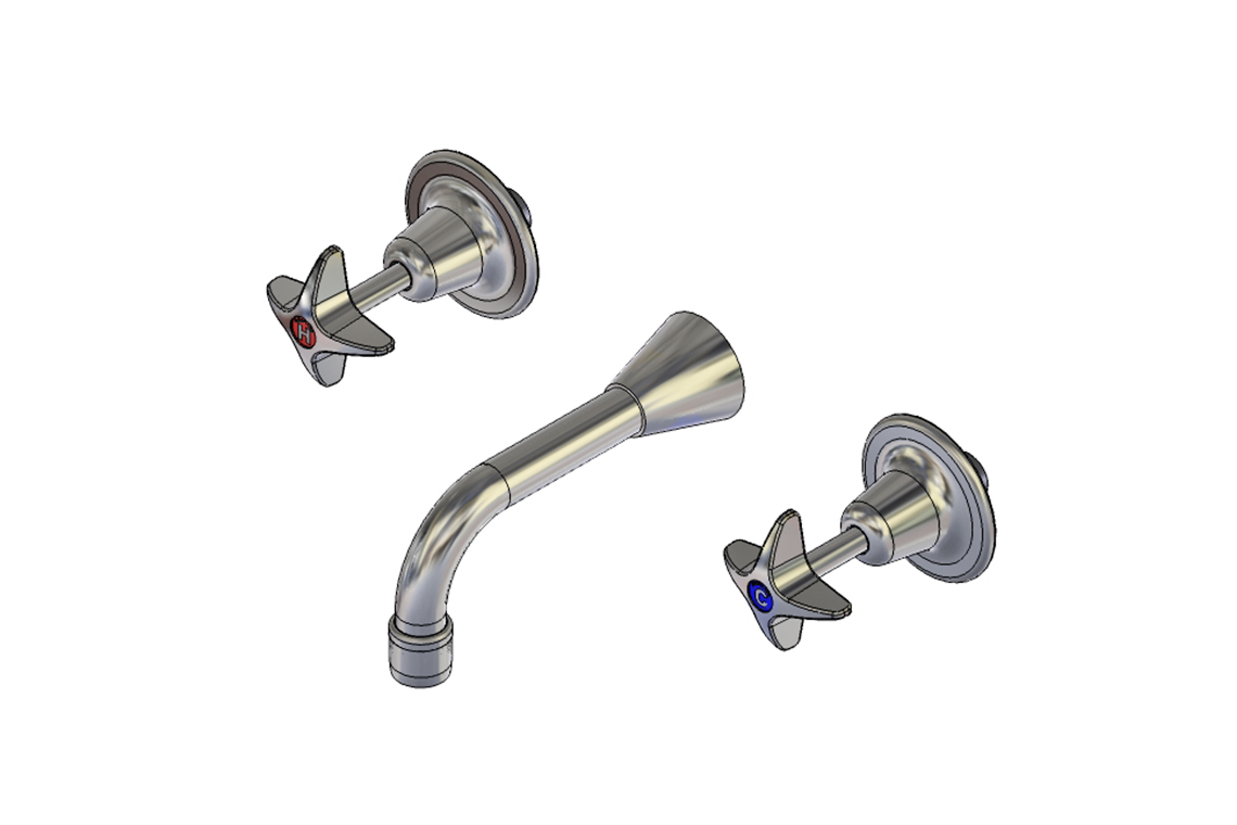 School Pattern Recessed Set With SP201 Fixed Spout