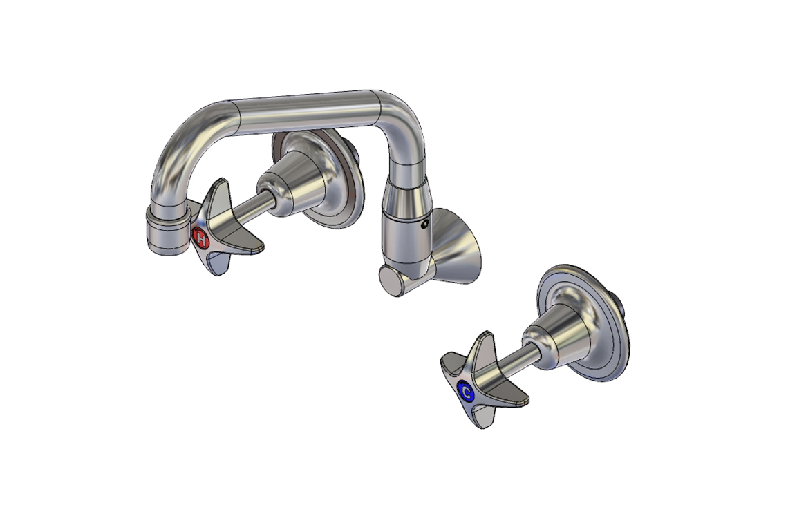 School Pattern Recessed Set With SP110 Swivel Spout