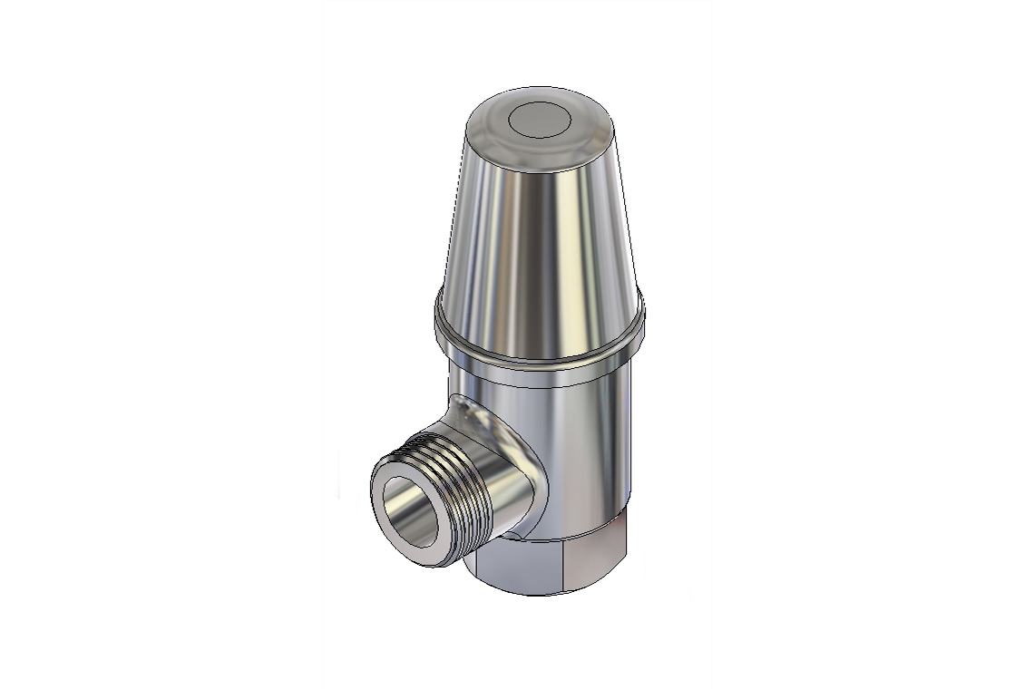 School Pattern Screw Operated 15mm Cistern Tap with Cover