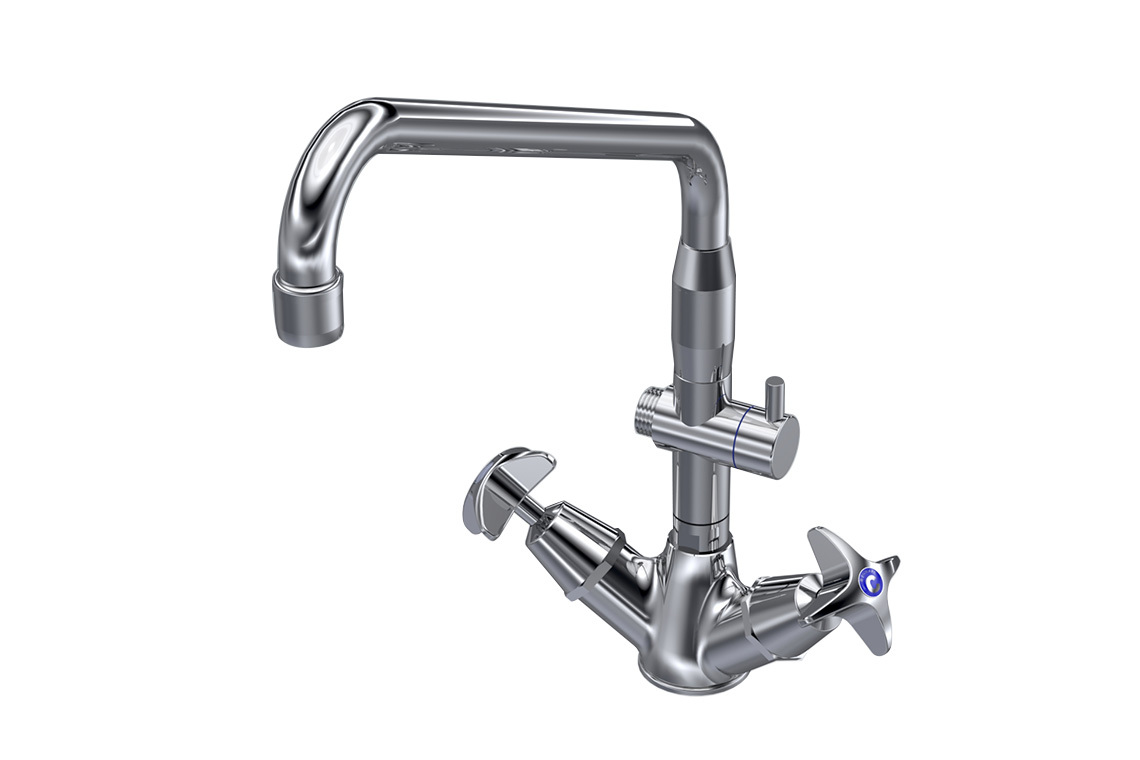 School Pattern Dual Mixer Diverter With SP012 Spout (Coles)