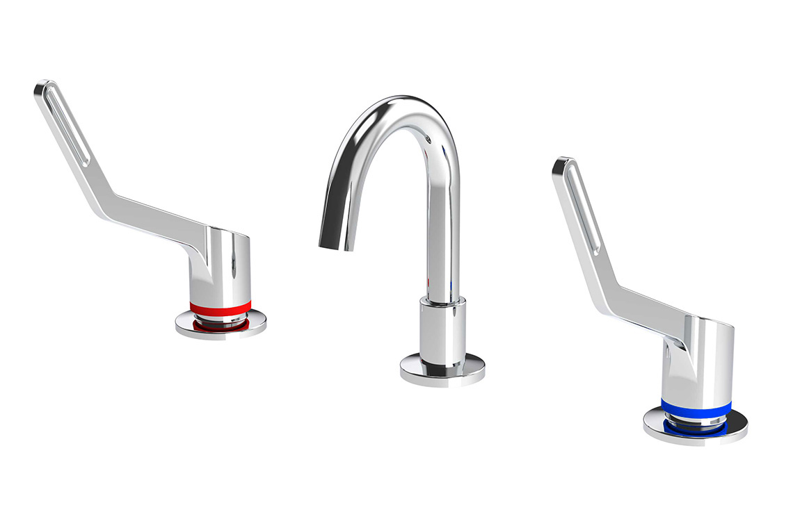 Wellbeing Leva 150mm Basin Set with Fixed Spout