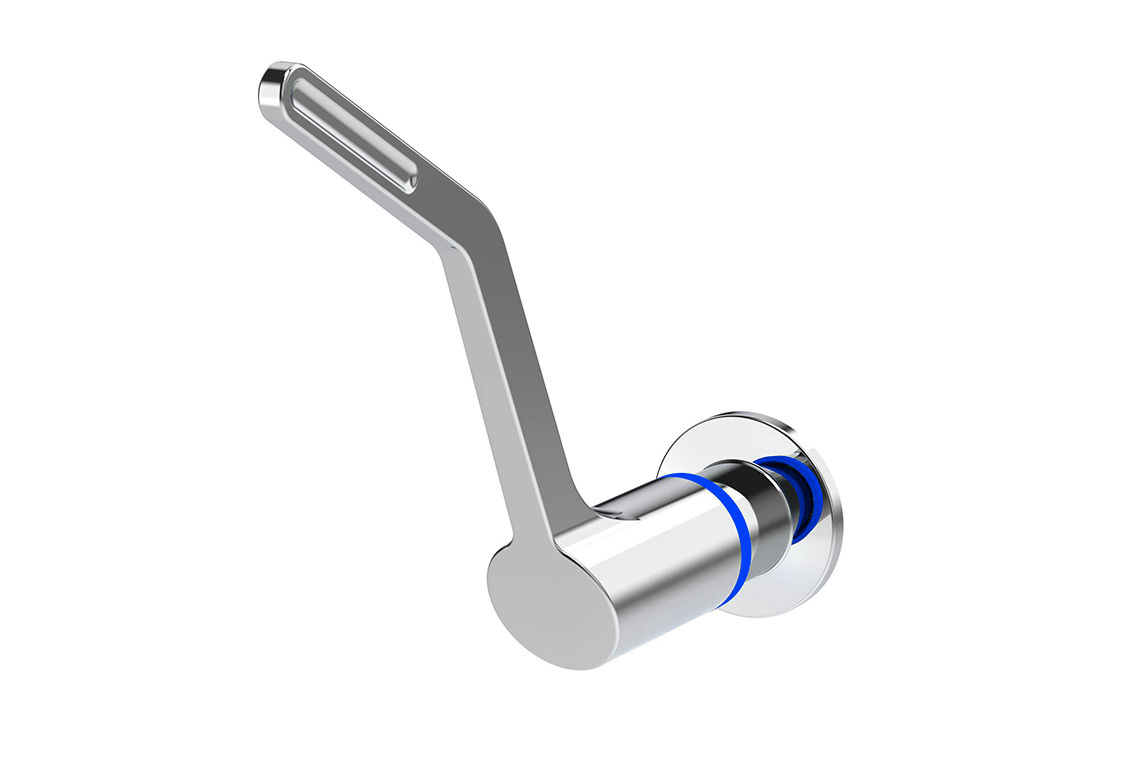 Wellbeing Leva: 150mm Type 51 Wall Mounted Exposed - Mixing Set - Jumper Valve (Curved Sink Spout & Isolation Valves/No Spout)